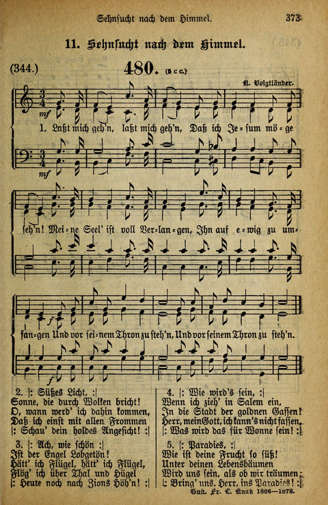 Gesangbuch der Bischöflichen Methodisten-Kirche: in Deutschalnd und der Schweiz page 373