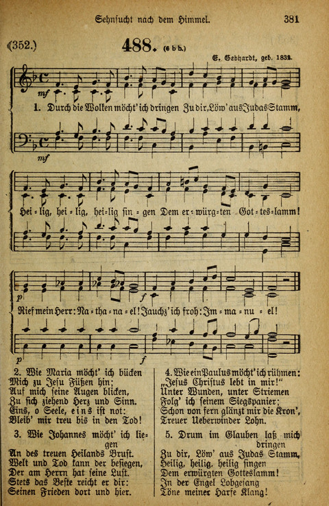 Gesangbuch der Bischöflichen Methodisten-Kirche: in Deutschalnd und der Schweiz page 381