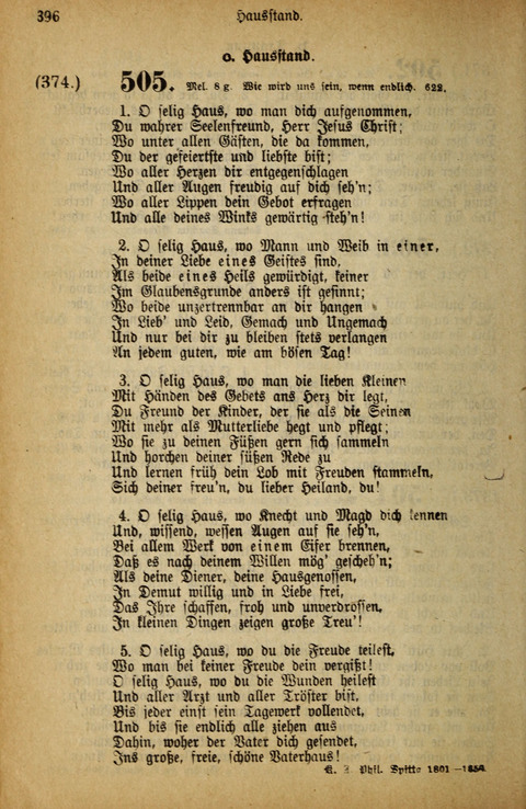 Gesangbuch der Bischöflichen Methodisten-Kirche: in Deutschalnd und der Schweiz page 396