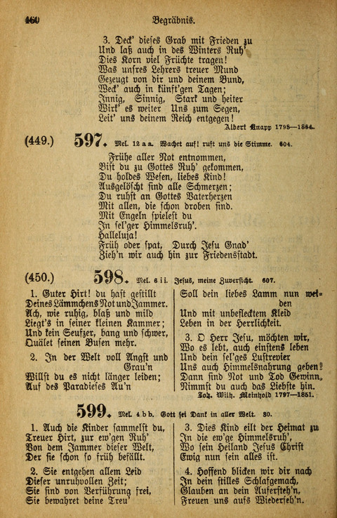 Gesangbuch der Bischöflichen Methodisten-Kirche: in Deutschalnd und der Schweiz page 460