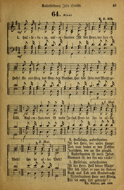 Gesangbuch der Bischöflichen Methodisten-Kirche: in Deutschalnd und der Schweiz page 47