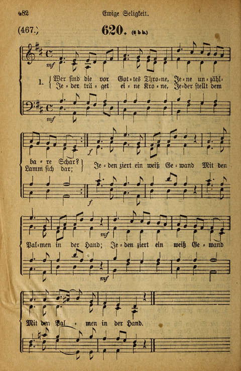 Gesangbuch der Bischöflichen Methodisten-Kirche: in Deutschalnd und der Schweiz page 482