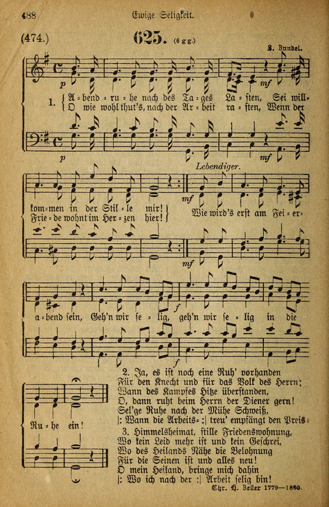 Gesangbuch der Bischöflichen Methodisten-Kirche: in Deutschalnd und der Schweiz page 488
