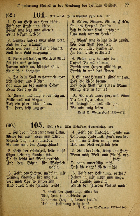 Gesangbuch der Bischöflichen Methodisten-Kirche: in Deutschalnd und der Schweiz page 75