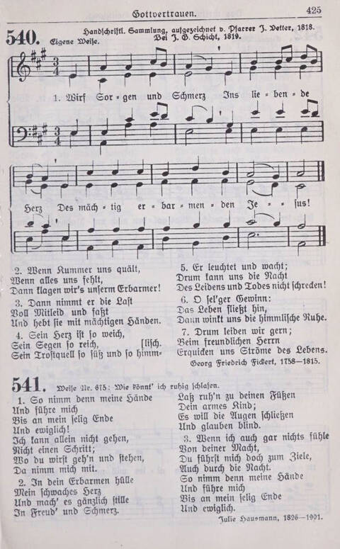 Gesangbuch der Bischöflichen Methodistenkirche: für die Gemeinden deutscher Zunge in Europa page 425