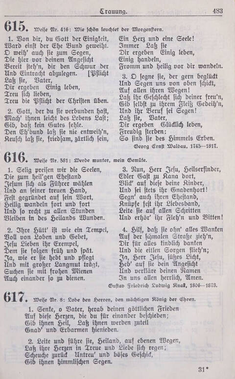 Gesangbuch der Bischöflichen Methodistenkirche: für die Gemeinden deutscher Zunge in Europa page 483