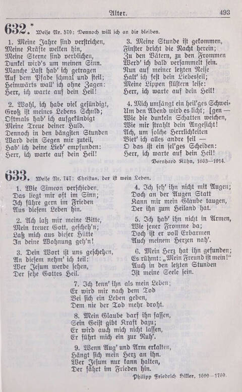 Gesangbuch der Bischöflichen Methodistenkirche: für die Gemeinden deutscher Zunge in Europa page 493