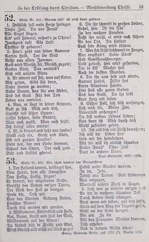 Gesangbuch der Bischöflichen Methodistenkirche: für die Gemeinden deutscher Zunge in Europa page 53