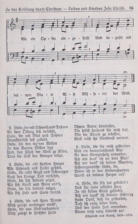 Gesangbuch der Bischöflichen Methodistenkirche: für die Gemeinden deutscher Zunge in Europa page 85