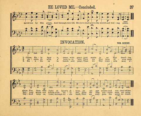 Gospel Chimes: a collection of new and standard songs and hymns for Sunday-schools and religious meetings page 37