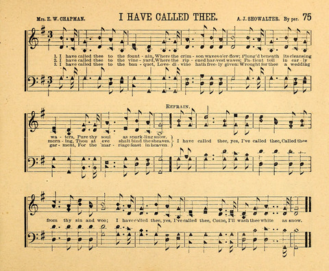 Gospel Chimes: a collection of new and standard songs and hymns for Sunday-schools and religious meetings page 75