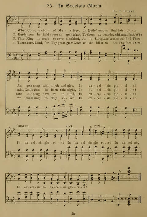 Gems of Christmas Song: a collection of old Christmas carols and hymns for use year after year in the home and at Christmas festivals page 20