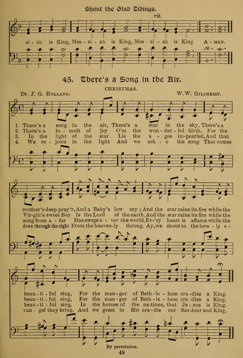 Gems of Christmas Song: a collection of old Christmas carols and hymns for use year after year in the home and at Christmas festivals page 29