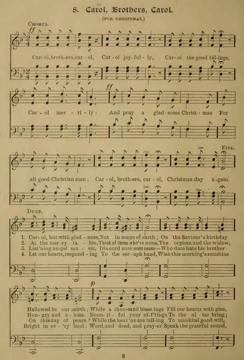 Gems of Christmas Song: a collection of old Christmas carols and hymns for use year after year in the home and at Christmas festivals page 6