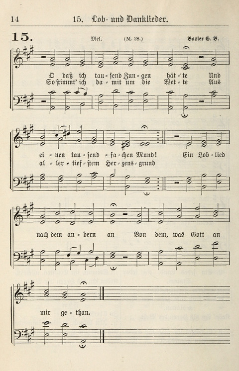 Gesangbuch für deutsche Gemeinden: enthaltend Psalmen und geistliche Lieder für öffentlichen und häuslichen Gottesdienst page 14