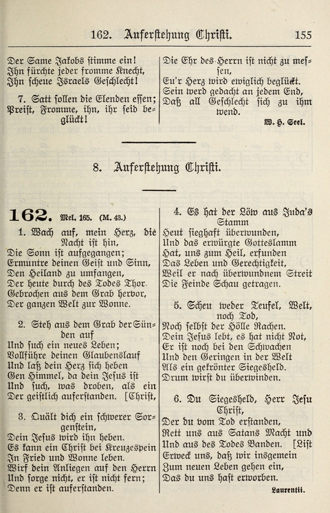Gesangbuch für deutsche Gemeinden: enthaltend Psalmen und geistliche Lieder für öffentlichen und häuslichen Gottesdienst page 155