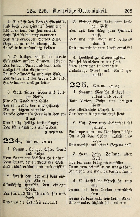 Gesangbuch für deutsche Gemeinden: enthaltend Psalmen und geistliche Lieder für öffentlichen und häuslichen Gottesdienst page 205