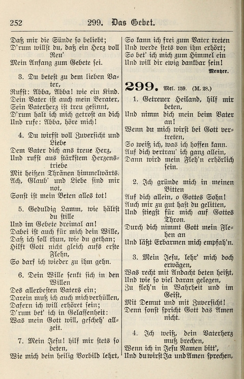 Gesangbuch für deutsche Gemeinden: enthaltend Psalmen und geistliche Lieder für öffentlichen und häuslichen Gottesdienst page 252