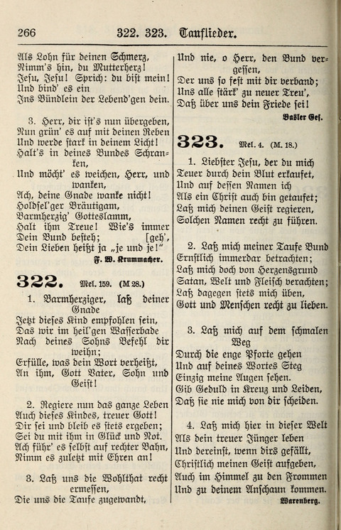 Gesangbuch für deutsche Gemeinden: enthaltend Psalmen und geistliche Lieder für öffentlichen und häuslichen Gottesdienst page 266