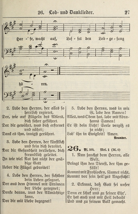 Gesangbuch für deutsche Gemeinden: enthaltend Psalmen und geistliche Lieder für öffentlichen und häuslichen Gottesdienst page 27