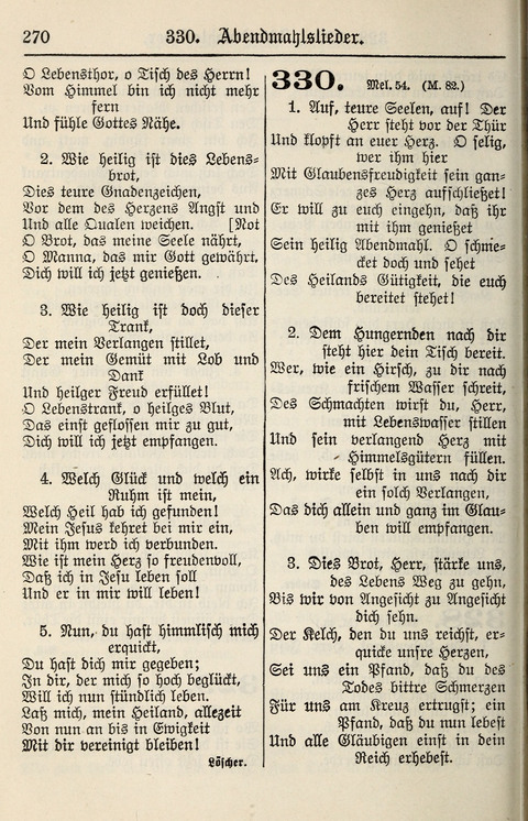Gesangbuch für deutsche Gemeinden: enthaltend Psalmen und geistliche Lieder für öffentlichen und häuslichen Gottesdienst page 270