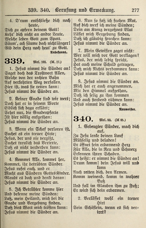 Gesangbuch für deutsche Gemeinden: enthaltend Psalmen und geistliche Lieder für öffentlichen und häuslichen Gottesdienst page 277