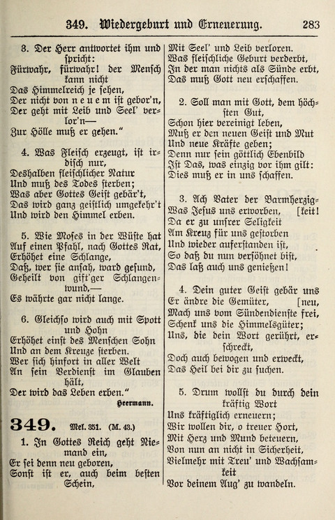 Gesangbuch für deutsche Gemeinden: enthaltend Psalmen und geistliche Lieder für öffentlichen und häuslichen Gottesdienst page 283