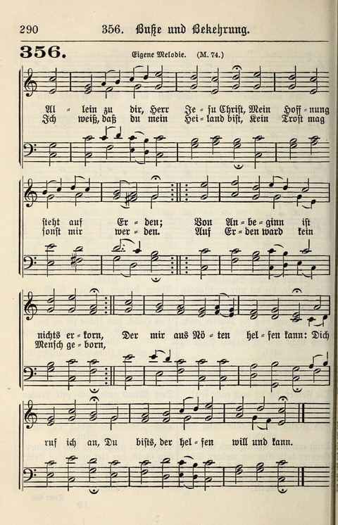 Gesangbuch für deutsche Gemeinden: enthaltend Psalmen und geistliche Lieder für öffentlichen und häuslichen Gottesdienst page 290