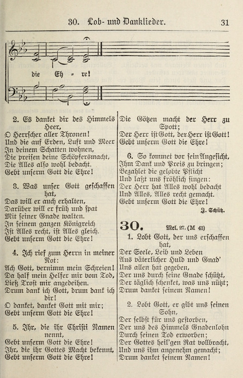 Gesangbuch für deutsche Gemeinden: enthaltend Psalmen und geistliche Lieder für öffentlichen und häuslichen Gottesdienst page 31
