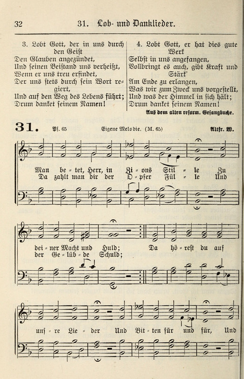 Gesangbuch für deutsche Gemeinden: enthaltend Psalmen und geistliche Lieder für öffentlichen und häuslichen Gottesdienst page 32