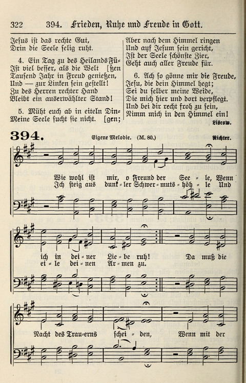 Gesangbuch für deutsche Gemeinden: enthaltend Psalmen und geistliche Lieder für öffentlichen und häuslichen Gottesdienst page 322