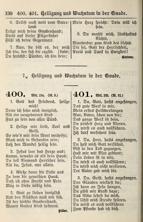 Gesangbuch für deutsche Gemeinden: enthaltend Psalmen und geistliche Lieder für öffentlichen und häuslichen Gottesdienst page 330
