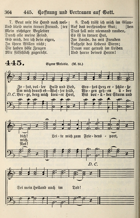 Gesangbuch für deutsche Gemeinden: enthaltend Psalmen und geistliche Lieder für öffentlichen und häuslichen Gottesdienst page 364