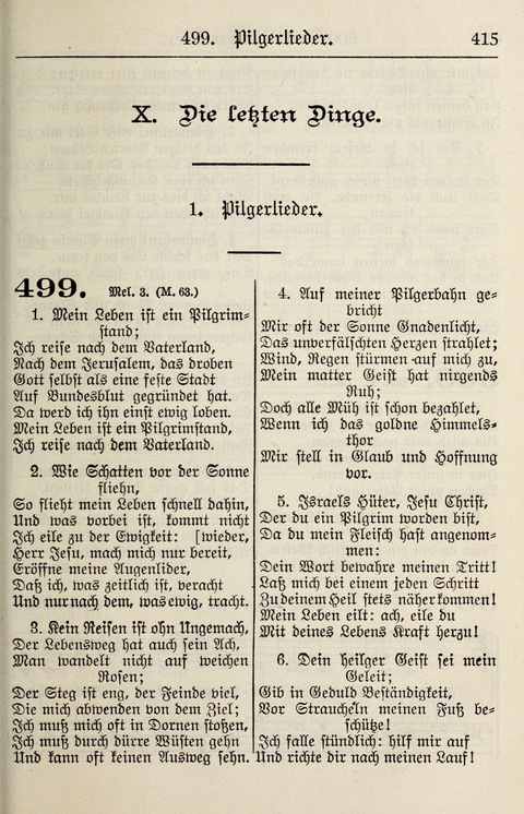 Gesangbuch für deutsche Gemeinden: enthaltend Psalmen und geistliche Lieder für öffentlichen und häuslichen Gottesdienst page 415