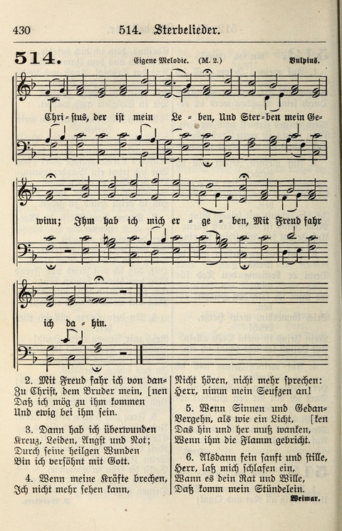 Gesangbuch für deutsche Gemeinden: enthaltend Psalmen und geistliche Lieder für öffentlichen und häuslichen Gottesdienst page 430