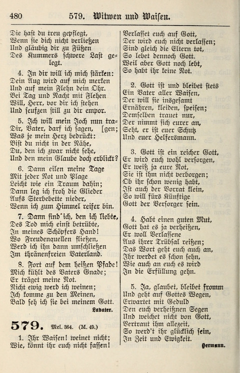 Gesangbuch für deutsche Gemeinden: enthaltend Psalmen und geistliche Lieder für öffentlichen und häuslichen Gottesdienst page 480