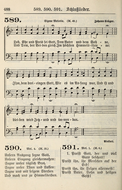 Gesangbuch für deutsche Gemeinden: enthaltend Psalmen und geistliche Lieder für öffentlichen und häuslichen Gottesdienst page 488