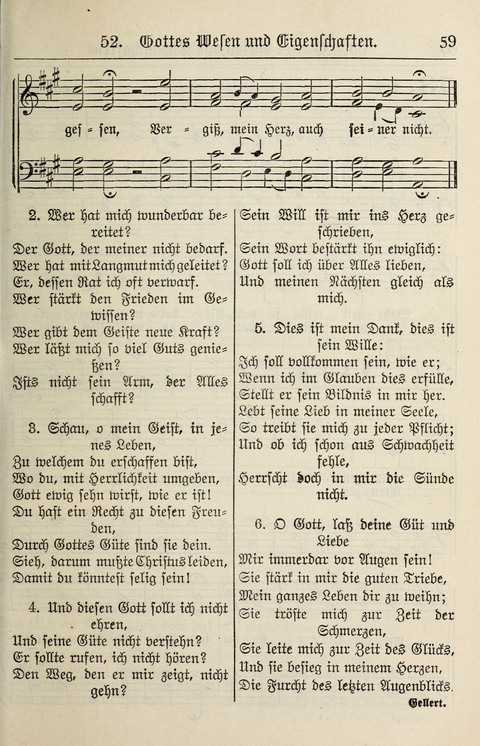 Gesangbuch für deutsche Gemeinden: enthaltend Psalmen und geistliche Lieder für öffentlichen und häuslichen Gottesdienst page 59