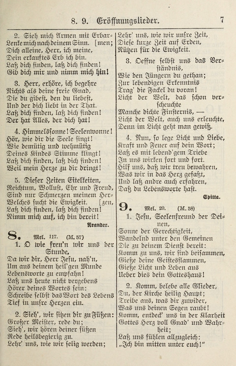 Gesangbuch für deutsche Gemeinden: enthaltend Psalmen und geistliche Lieder für öffentlichen und häuslichen Gottesdienst page 7