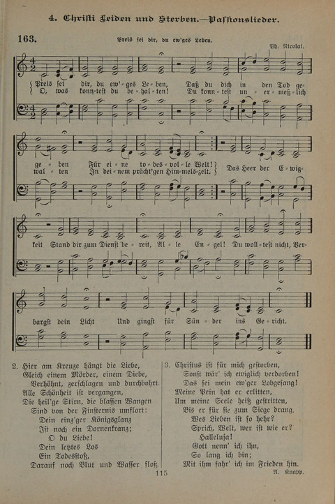 Gesangbuch der Evangelischen Gemeinschaft: für öffentlichen und häuslichen Gottesdient page 115