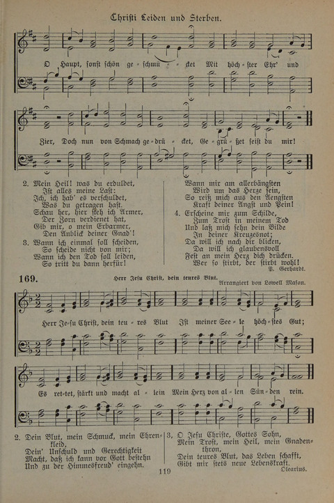 Gesangbuch der Evangelischen Gemeinschaft: für öffentlichen und häuslichen Gottesdient page 119