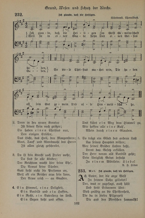 Gesangbuch der Evangelischen Gemeinschaft: für öffentlichen und häuslichen Gottesdient page 162