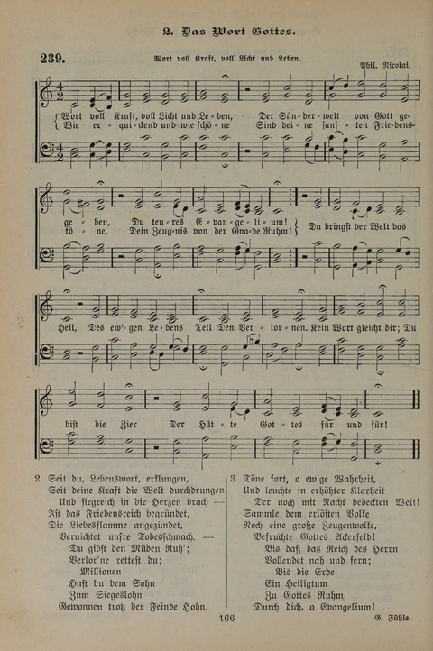 Gesangbuch der Evangelischen Gemeinschaft: für öffentlichen und häuslichen Gottesdient page 166