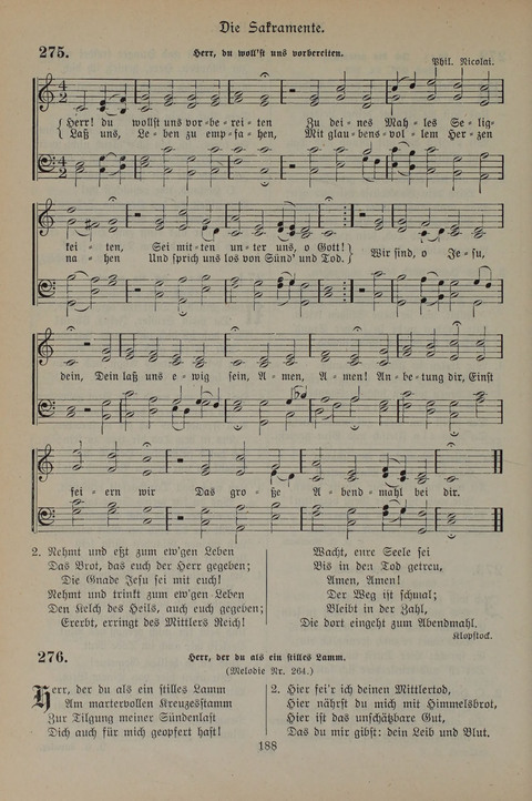 Gesangbuch der Evangelischen Gemeinschaft: für öffentlichen und häuslichen Gottesdient page 188