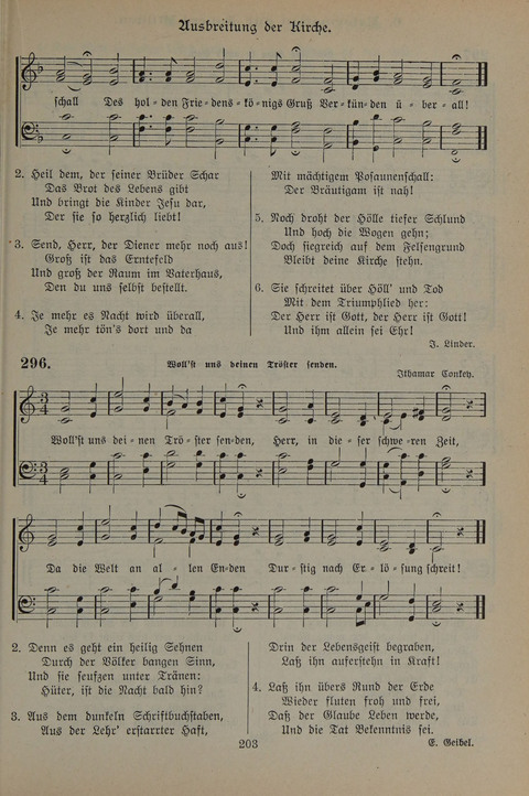 Gesangbuch der Evangelischen Gemeinschaft: für öffentlichen und häuslichen Gottesdient page 203