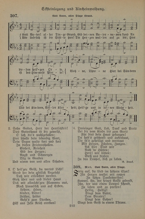 Gesangbuch der Evangelischen Gemeinschaft: für öffentlichen und häuslichen Gottesdient page 212