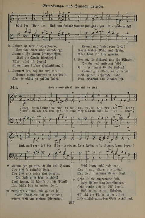 Gesangbuch der Evangelischen Gemeinschaft: für öffentlichen und häuslichen Gottesdient page 235