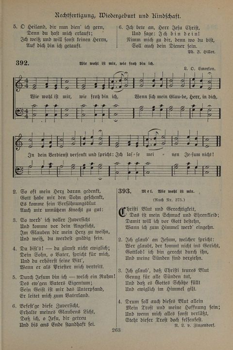 Gesangbuch der Evangelischen Gemeinschaft: für öffentlichen und häuslichen Gottesdient page 263