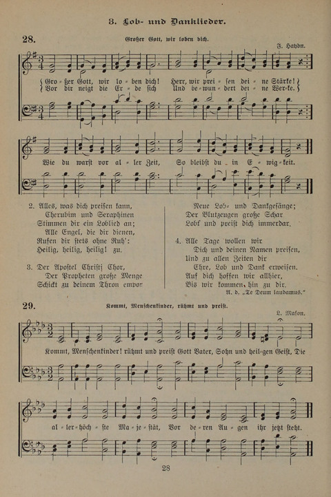 Gesangbuch der Evangelischen Gemeinschaft: für öffentlichen und häuslichen Gottesdient page 28