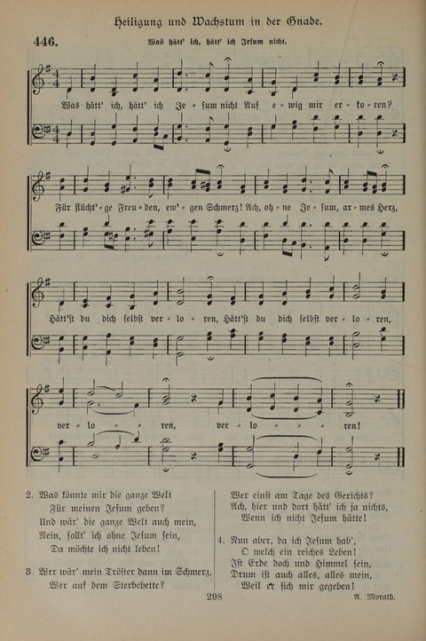 Gesangbuch der Evangelischen Gemeinschaft: für öffentlichen und häuslichen Gottesdient page 298